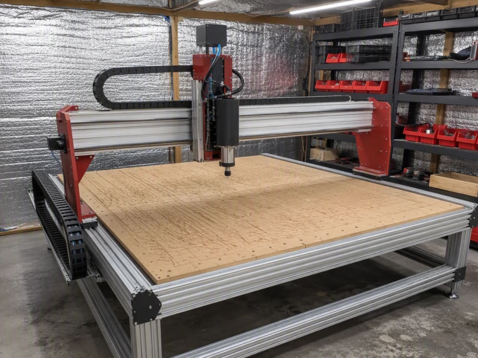 Illustration of a CNC router