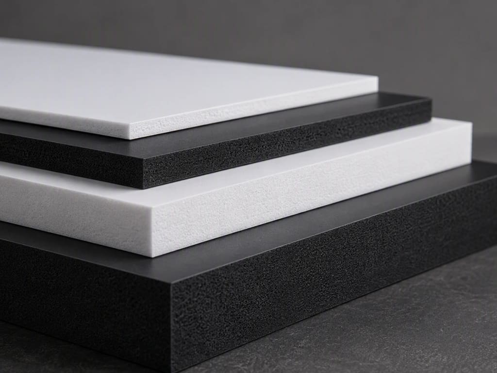 Foam PVC — machined edge and face detail
